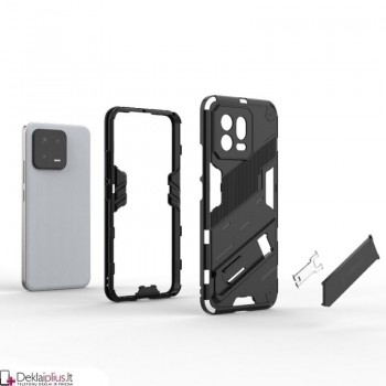 Smūgiams atsparus dėklas su kojele - juodas (Xiaomi 13) Smūgiams atsparus dėklas su kojele - juodas (Xiaomi 13)